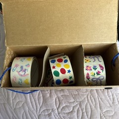 Creative Memories Sticker Rolls 1997 Varied Themes Storage Box Included
