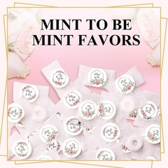 Colarr 500 Pieces Mint to Be Label Stickers Wedding Party Favors Labels White