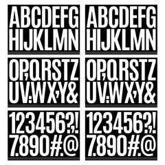 480 Pcs Waterproof 3″ Vinyl Alphabet & Number Stickers – Self-Adhesive, White