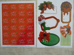 Vtg Current Inc Christmas Sticker Sheet Lot 8.5×11 (21) Full Sheets(14) Partial