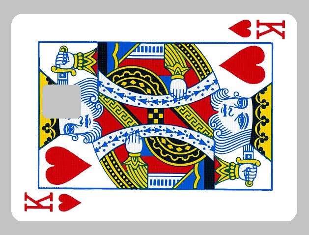 King of Hearts – Playing Cards – Fan Art Credit Card Decal