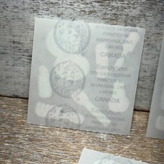 Lot of 3 VTG Sandylion Stickers Pods Assorted BEAUTY, LIPSTICK, COMB 21 Cts New