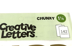 Making Memories Chunky 1 1/4″ Creative Letters Gold 23072 Alphabet Scrapbook NEW