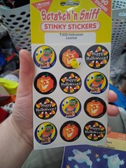 Vtg 1996 TREND Scratch ‘n & Sniff STINKY 60 STICKERS HALOWEEN Licorice SEALED