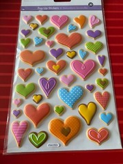 YUMMY HEARTS PUFFY 3D STICKERS – SOOOO CUTE – FREE SHIPPING