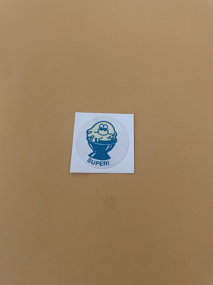 Vintage 1980s Ctp Vanilla Ice Cream Sticker