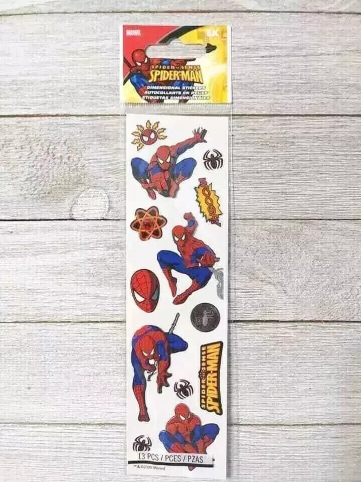 comics spider-man fun stickers EK success dimensional puffy 13pc new