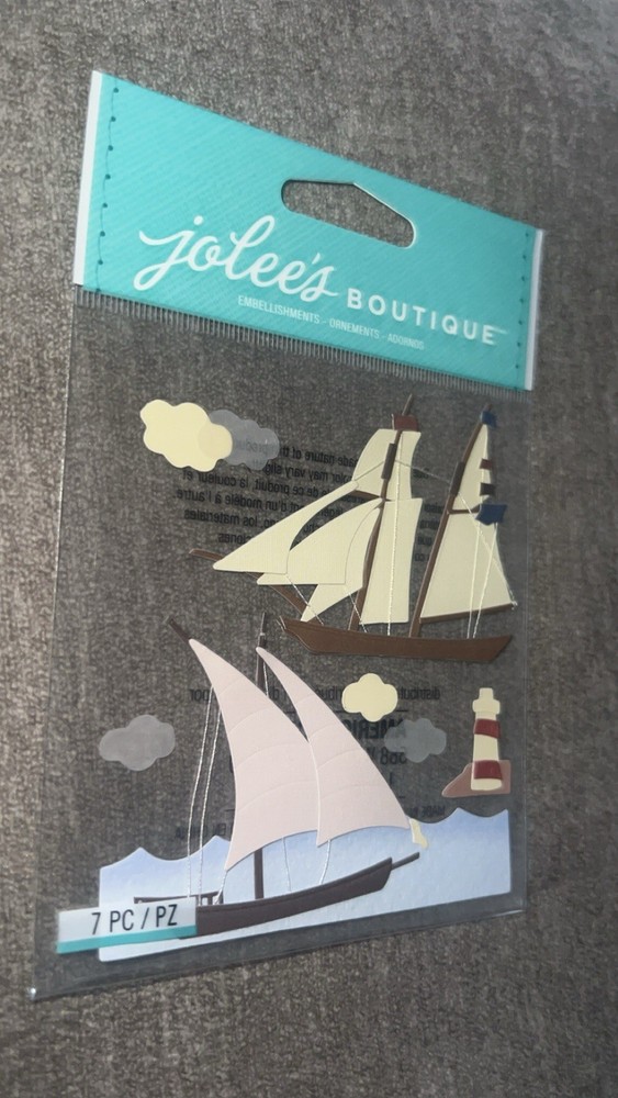 Jolee’s Nautical Travel Sailing Sailboats Scrapbooking Stickers