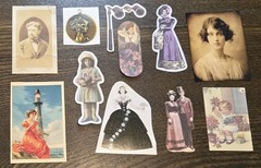 Junk Journal Kit Vintage Style Paper Stickers Tags Tickets Images Ephemera Craft