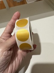 PARLAIM 1 Inch Round Permanent Adhesive Color-Code Dot Stickers 1000 per Roll