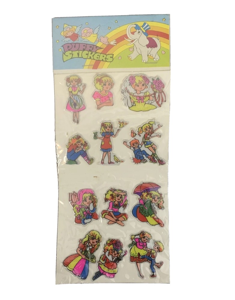 Vintage Puffy Stickers NOS New In Packaging Little Kids Sealed Packaging