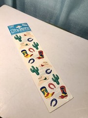Frances Meyer Sticker Sheets Western Cowboy Gear Southwestern Cactus Boots Hat