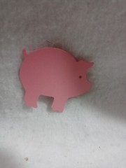 $1 Die Cuts – Small Pink Pigs by Sizzix Set of 5 piggies NEW Scrapbooking Cards