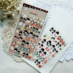 KOKESHI – Adorable scrapbooking sticker