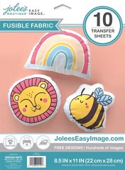 Jolee’s Easy Image FUSIBLE FABRIC TRANSFER Light 10 Sh SHIMMER 8.5×11″ 56-400034