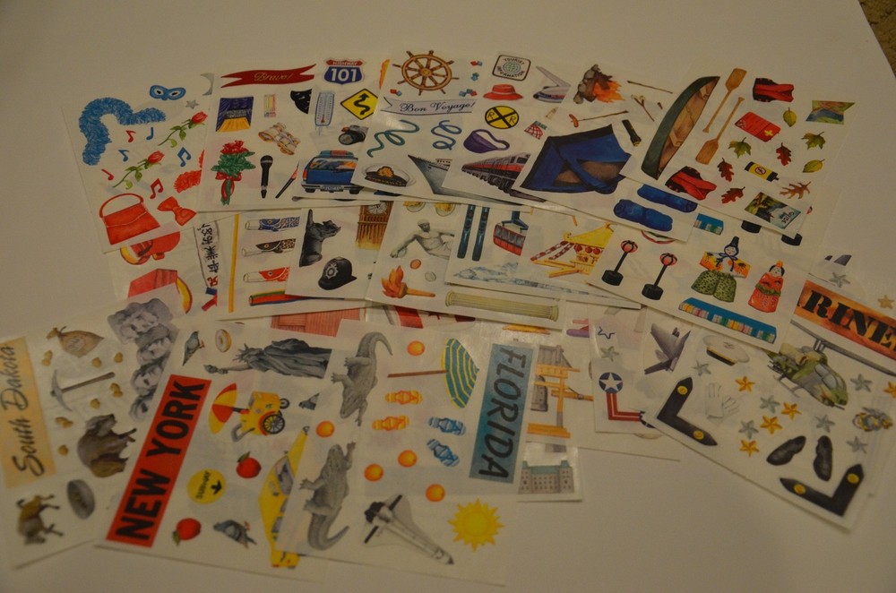 Creative Memories Block Travel Stickers You Choose