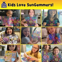 New SUNGEMMERS DIY Gem Sticker Window Diamond Art Suncatcher Kit Craft Valentine