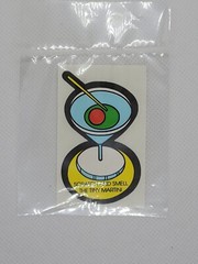 1980s Mello Smello Scratch & Sniff Smell Sticker «The Tiny Martini»