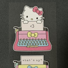 Pipsticks X Sanrio “Typed With Love” Hello Kitty Paper Sticker Sheet (2x9in)