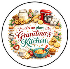 THERE IS NO PLACE LIKE GRANDMAS KITCHEN ENVELOPE SEALS LABELS STICKERS FAVORS