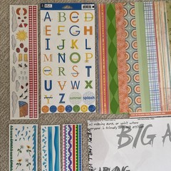 AUGUST Themed Embellishments Lot