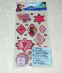 Disney Frozen Anna 19 Pieces Radiant Heart Dimensional Stickers EKSuccess