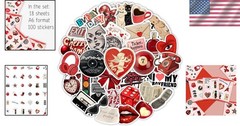 100 Stylish Y2K Stickers – Waterproof Aesthetic Decals for Laptops & Journals