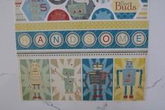 BBP ~ Bazzill Basics Robot and Phrase Stickers Scrapbooking Journalling Crafts