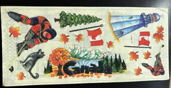 Stamping Station EXTRA LARGE 6 X 12″ CANADA FLAGS HOCKEY LIGHTHOUSE TREE LEAVES