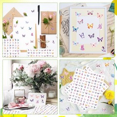 3000 Pcs Small Butterfly Stickers for Kids Pink and Purple Mini Tiny Watercol…