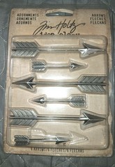 Advantus Idea-Ology Metal Adornments 1.5″ & 3″ 6/Pkg-Antique Nickel Arrow
