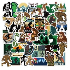 50X Bigfoot Sasquatch Jungle Mountain Stickers Scrapbook Skateboard Bike Hiking