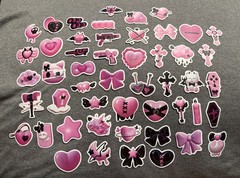 Cute Gothic Kawaii Witchy Sticker Bundle Coquette Aesthetic Lot