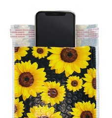 Great Papers! Bubble Mailer, Self-Sealing and Tear Resistant, Sunflowers, 6″ …