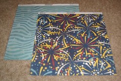 Bo Bunny Double-Sided Paper Lot B ~ «Firecracker » Lot of Ten Sheets.