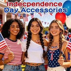 4th of July Face Gems – Face Stickers with Red White and Blue Self-Adhesive …