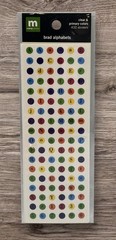 Making Memories Brad Alphabet Stickers Clear & Primary Colors Scrapbooking NEW