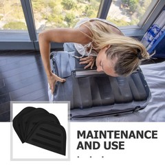 4Pcs Home Use Luggage Corner Trim Black Lightweight Suitcase Edge Covers
