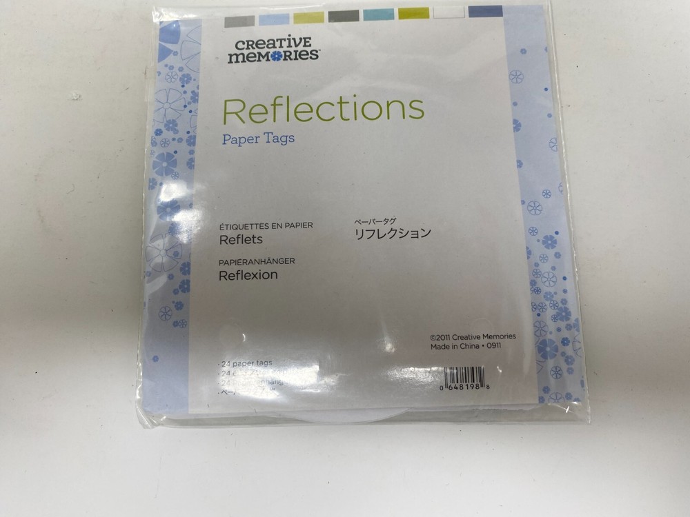 Creative Memories REFLECTIONS PAPER Tag Flower Stickers Scrapbook Craft YOU PICK