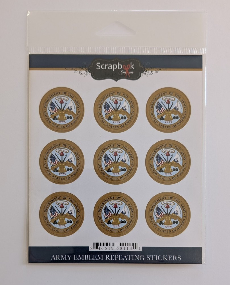 Army Emblems United States Military Scrapbooking Stickers By Scrapbook Customs