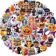 100 Pcs Halloween Party Favors Stickers Waterproof Decals for Water Bottles