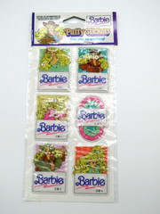1990 Mattel Barbie Puffy Stickers NEW Sealed Package Lot of 2 Vintage