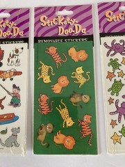 Stickety Doo-Da Stickers Lot Of 3 Vtg 1997 Gibson Greetings NIP