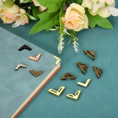 15mm Metal Book Corners, 100pcs Photo Corners Book Corners Protector Retro Me…