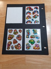 Vintage 1980s Vending Machine Prism Sticker Sheets Snail Rainbow Alien Lot of 10