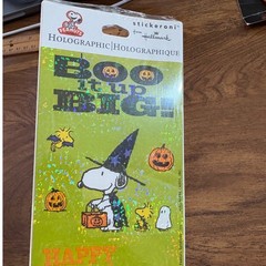 Peanuts Halloween Stickers Hallmark Stickeroni Snoopy Charlie Brown New