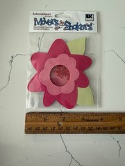 EK Success Rebecca Sower Design Handmade Enhancement Movers & Shakers Posey Pink