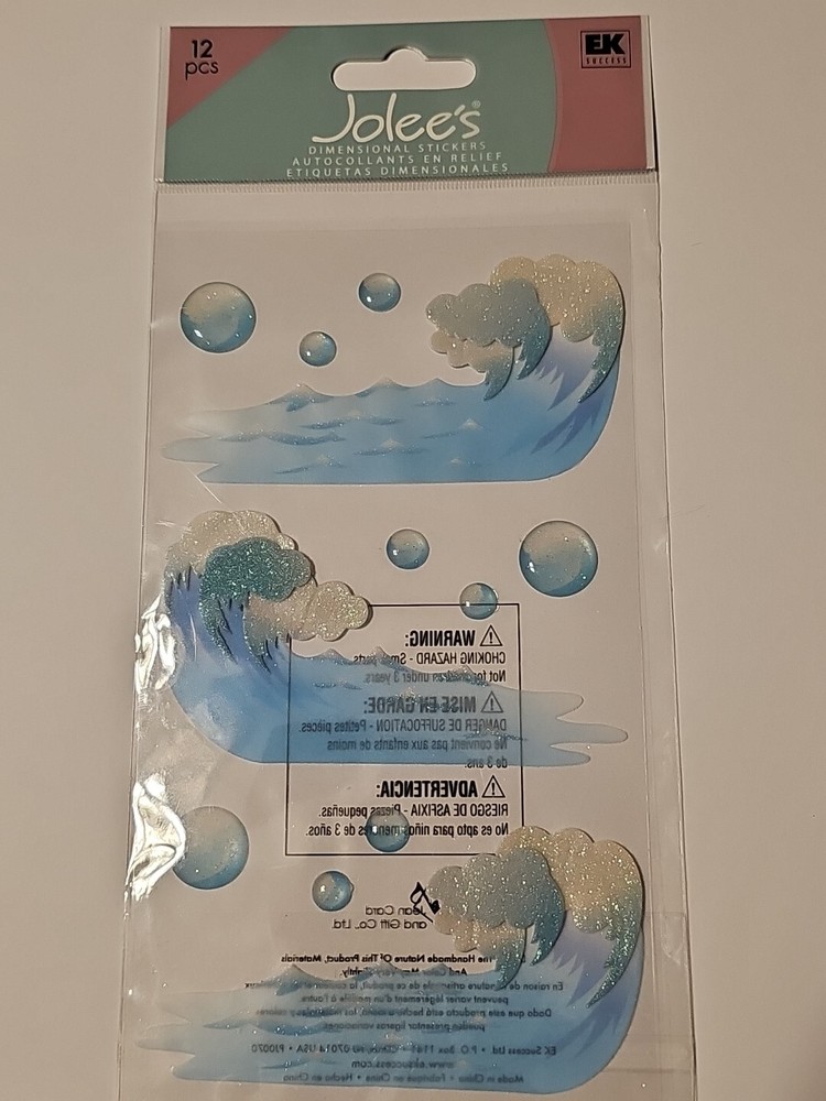 Jolee’s Boutique Dimensional Stickers Waves SPJV007