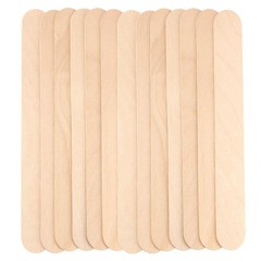 PINGEUI 200 Pcs 8 × 1 Inch Jumbo Craft Sticks, Wooden Large Tongue Depresso