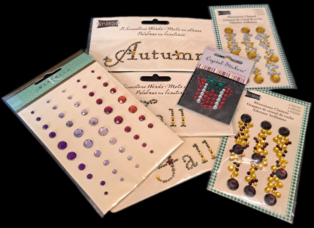 Rhinestone Jewel Assortment Stickers 7 Packs 50+ Studio 18 Crafts Journaling New